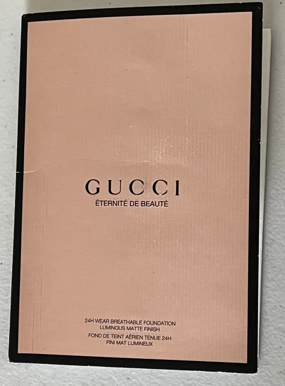 Gucci Eternite De Beaute 24H Luminous Matte Foundation 5-Shade Sample Card